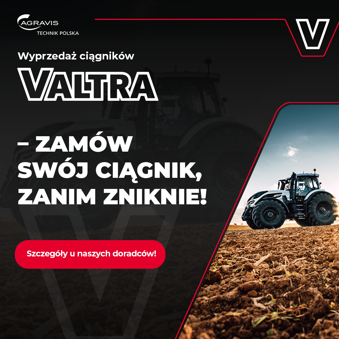 Wyprzedaż ciągników Valtra – zamów swój ciągnik, zanim zniknie!